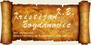 Kristijan Bogdanović vizit kartica
